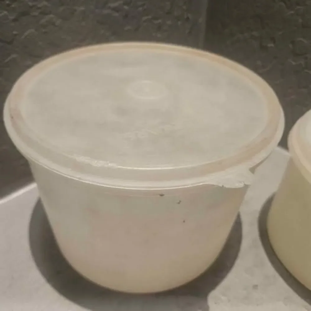 Vintage Tupperware Round Storage Containers Set of 2